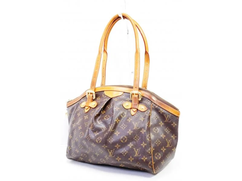 Louis Vuitton Alma bags with a monogram - embossed leather surfaceAuthentic Pre-owned Louis Vuitton Monogram Tivoli Gm Large Shoulder Tote Bag Purse M40144 190983