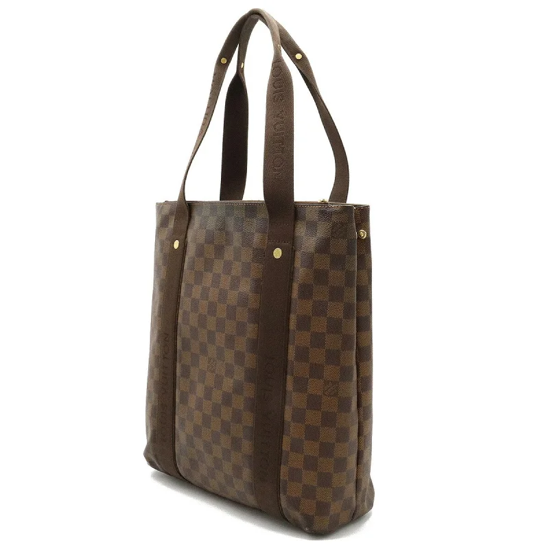 Ladies Louis Vuitton Petite Malle bags in a pastel color for a soft lookLOUIS VUITTON Damier Cava Bobur Tote Bag Shoulder N52006