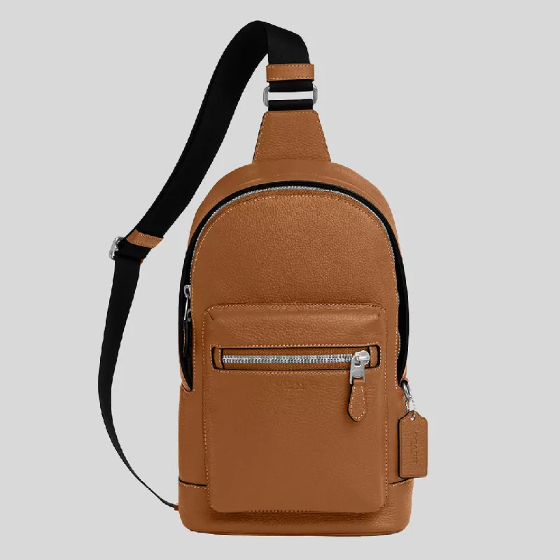 Coach backpacks with a padded back panel for comfort during long - term useCOACH West Pack Light Saddle 2540