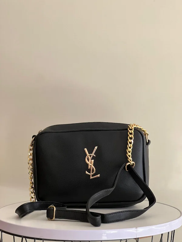 Yves Saint Laurent bags for a chic, modern styleElegant Women Bag - YSL-Inspired Crossbody with Chain Strap (Black)