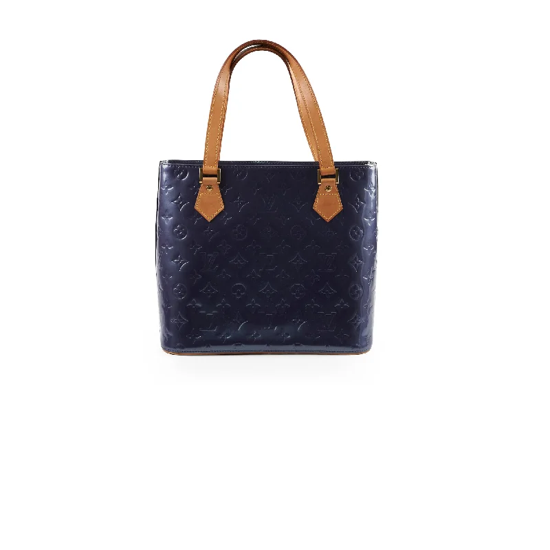 Louis Vuitton Twist bags with a contrast - colored interior for visual interestLouis Vuitton Vernis Houston Shoulder Bag Indigo