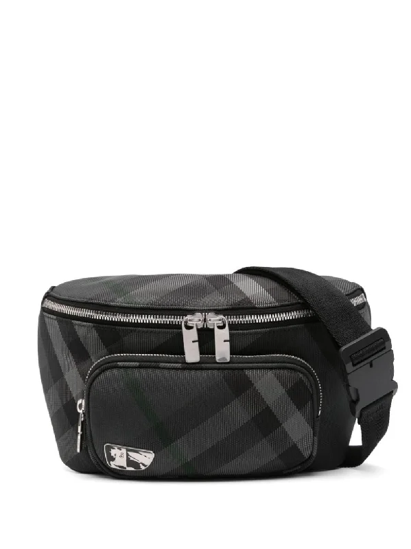 Soft Leather Burberry Duffel Bags for Weekend TripsMen's Heritage Belt Bag in Charcoal | 8097411159396