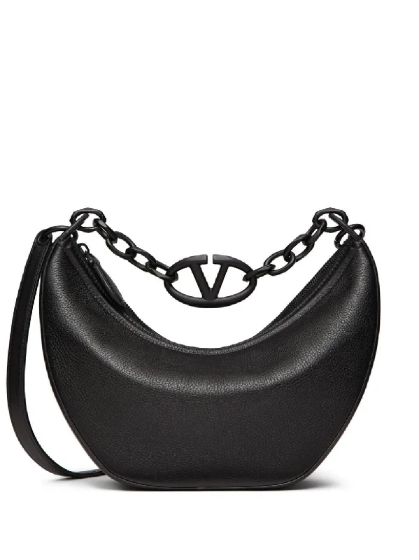 Valentino mini bags for evening eventsWomen's Small Vlogo Moon Hobo Bag in Nero | 5W0B0Q42UZL