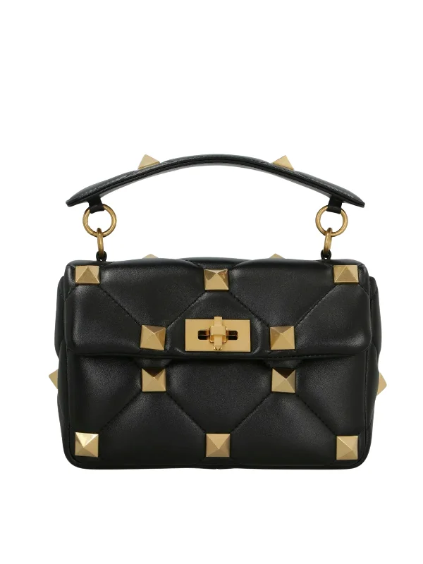 Valentino bags for refined, elegant looksWomen's Romanstud Quilted Leather Bag in Black | ZW2B0I82BSF Color 0NO