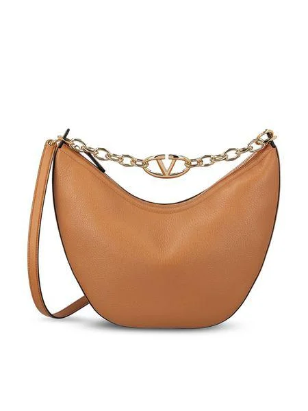 Valentino bags for sophisticated daily wearWomen's Vlogo Moon Medium Hobo Bag in Almondbeig | 4W0B0N59JDK