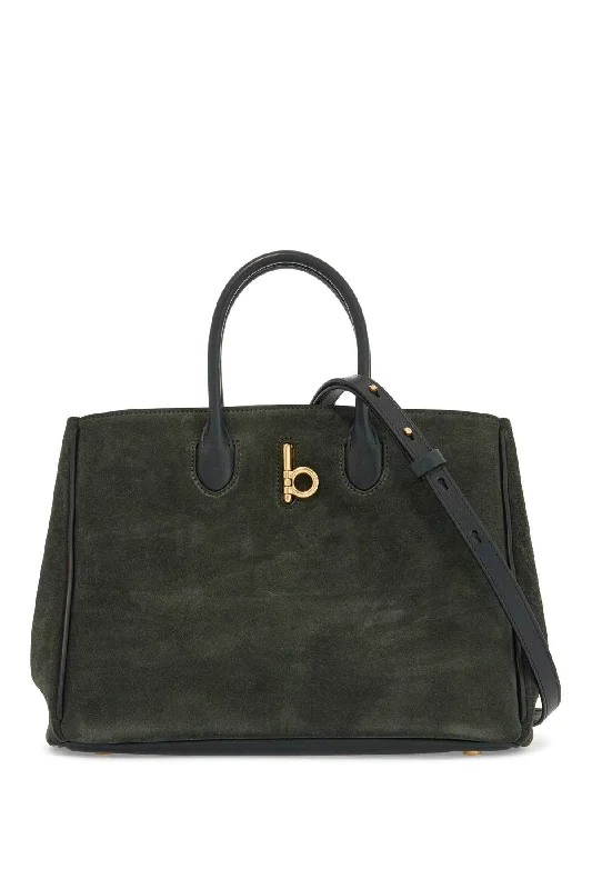 Embroidered Burberry Bags with Floral PatternsWomen's Rocking Horse Tote Bag in Green | 8099557