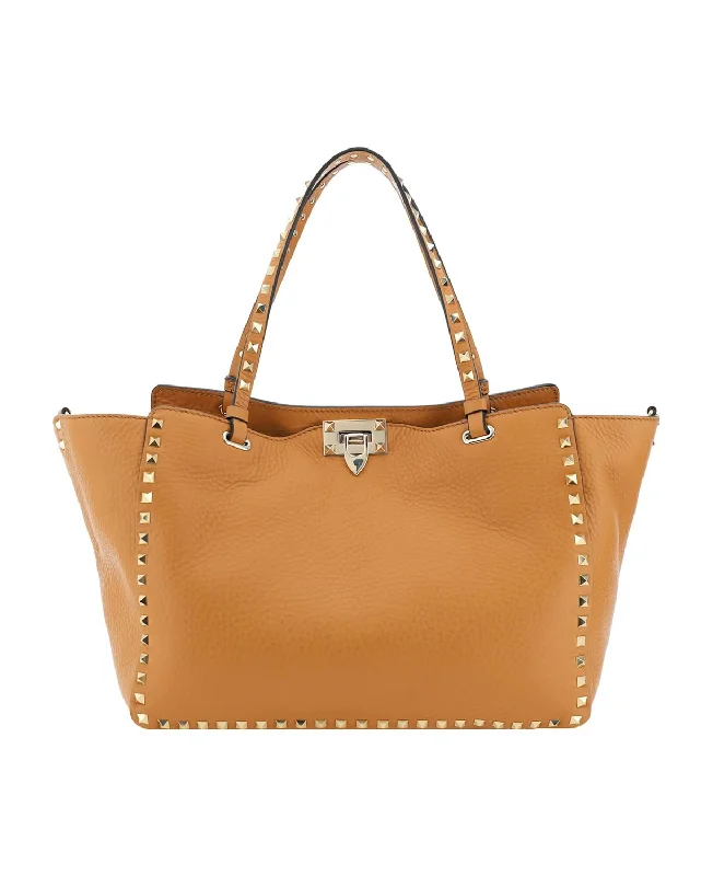 Valentino luxury handbags with studded detailsWomen's Medium Rockstud Bag in Almondbeig | 5W2B0970VSF