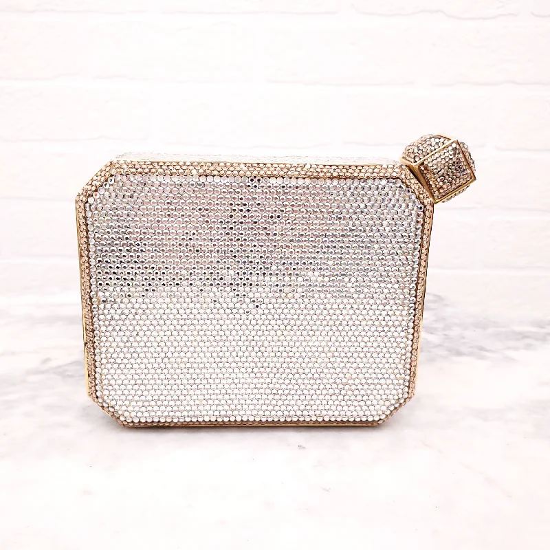 MIU MIU tote bags for everyday useJUDITH LEIBER SWAROVSKI CRYSTAL FLASK CLUTCH