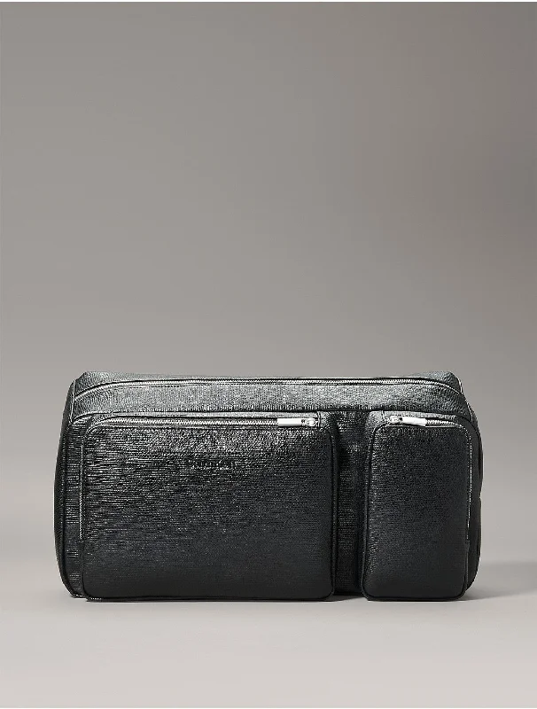 Calvin Klein large bags for work and officeMen's Refined Oversized Sling Bag - Black