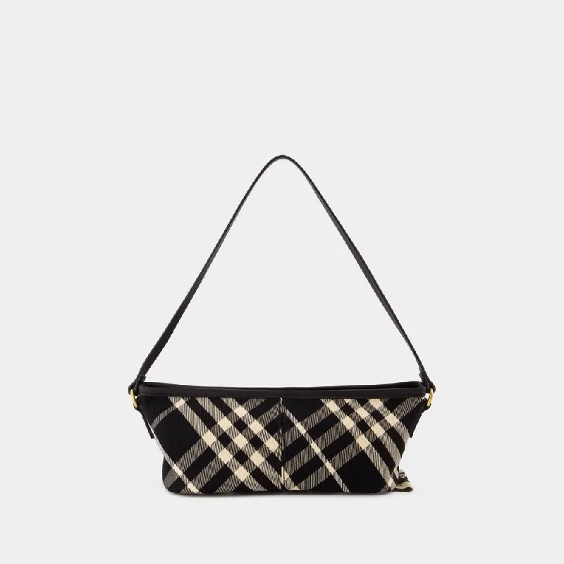 High - Capacity Burberry Duffle Bags for Long TripsWomen's Simple Baguette Purse in Black | 8095295