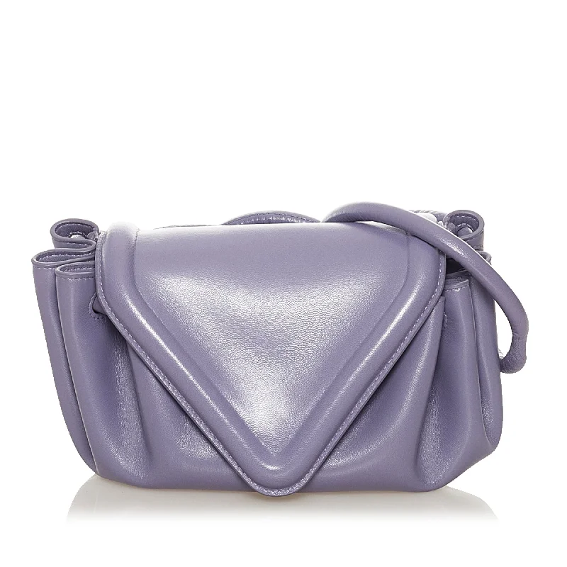 Bottega Veneta bags with embossed detailsBottega Veneta Beak Crossbody Bag Purple