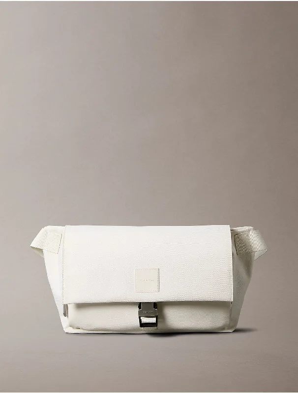 Calvin Klein small handbags for eveningMen's Utility Messenger Sling Bag - White