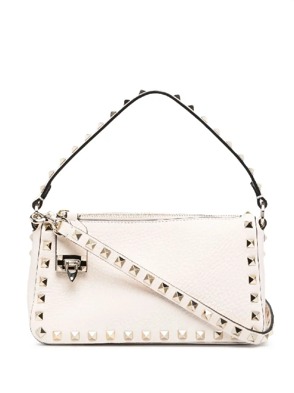 Valentino bags with studded leather designWomen's Small Rockstud Crossbody Bag in Lgtivory | 5W2B0J47VSF