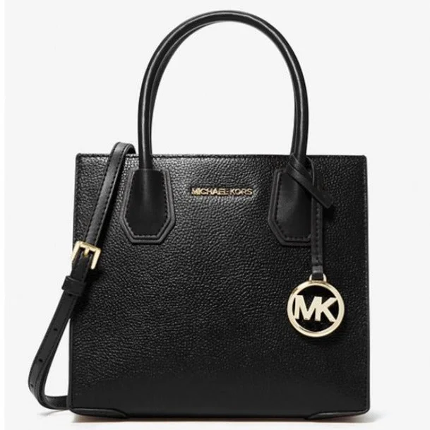 smooth leather Michael Michael Kors handbags for a sleek lookMercer Medium Pebbled Leather Crossbody Bag