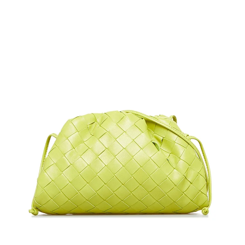 Bottega Veneta bags for movie premieresBottega Veneta The Mini Pouch Green Intrecciato