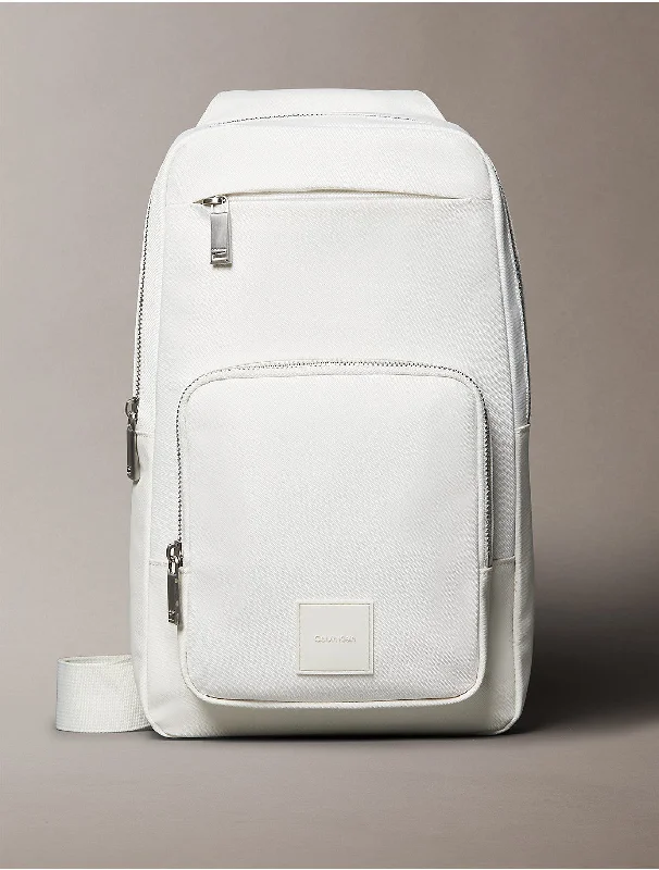 Calvin Klein bags for business casual attireMen's Utility Sling Bag - White