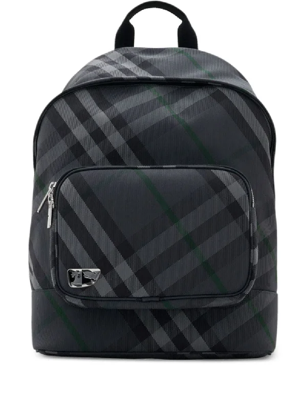 Adjustable Strap Burberry Messenger BagsMen's Heritage Backpack in Charcoal | 8097347159396