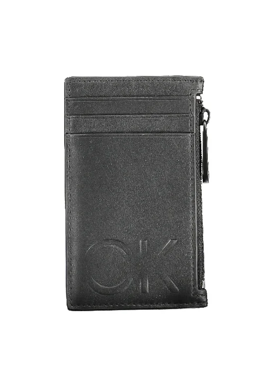 Calvin Klein bags for street style fashionCalvin Klein Black Leather Men Wallet