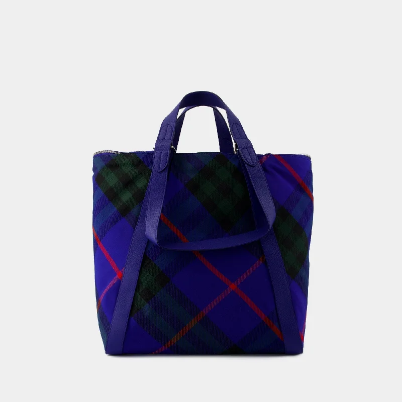 Limited Edition Burberry Bags for CollectorsMedium Shopper Bag - Burberry - Synthetic - Blue