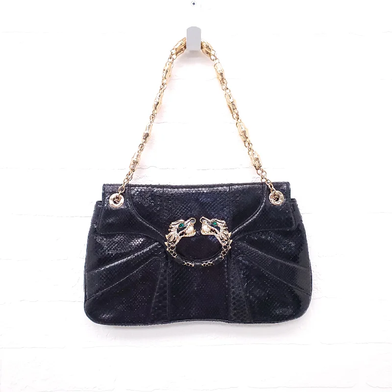 MIU MIU bags with structured designsGUCCI LIMITED EDITION TOM FORD BLACK PYTHON JEWELED DRAGON FLAP BAG