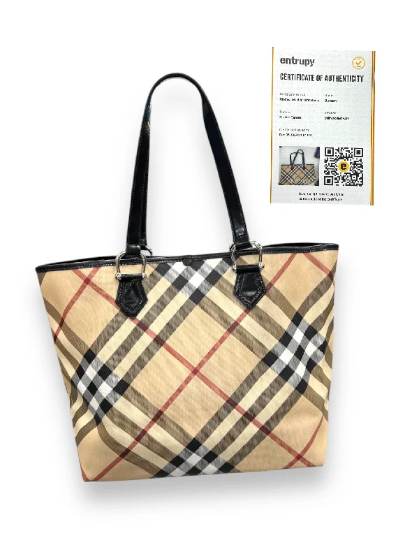 Statement - Making Oversized Burberry BagsTote Luxury Designer By Burberry, Size: Large