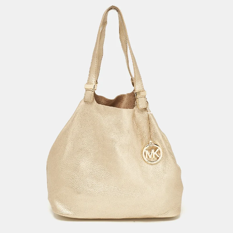 Michael Michael Kors Bags for ballet recitals to match the elegance of the eventGold Soft Leather Colgate Tote