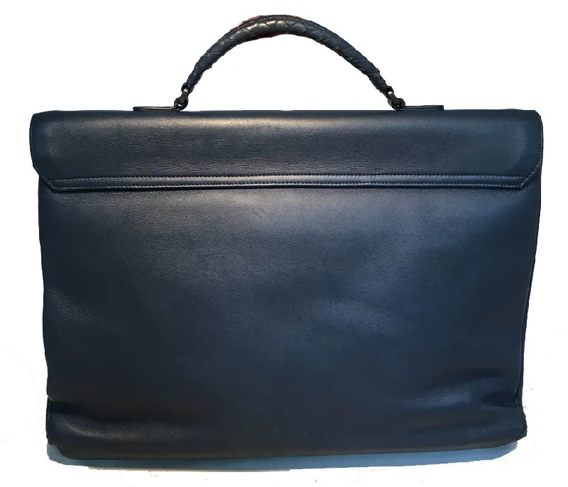 Bottega Veneta bags in pastel colorsBottega Veneta Navy Blue Leather Briefcase