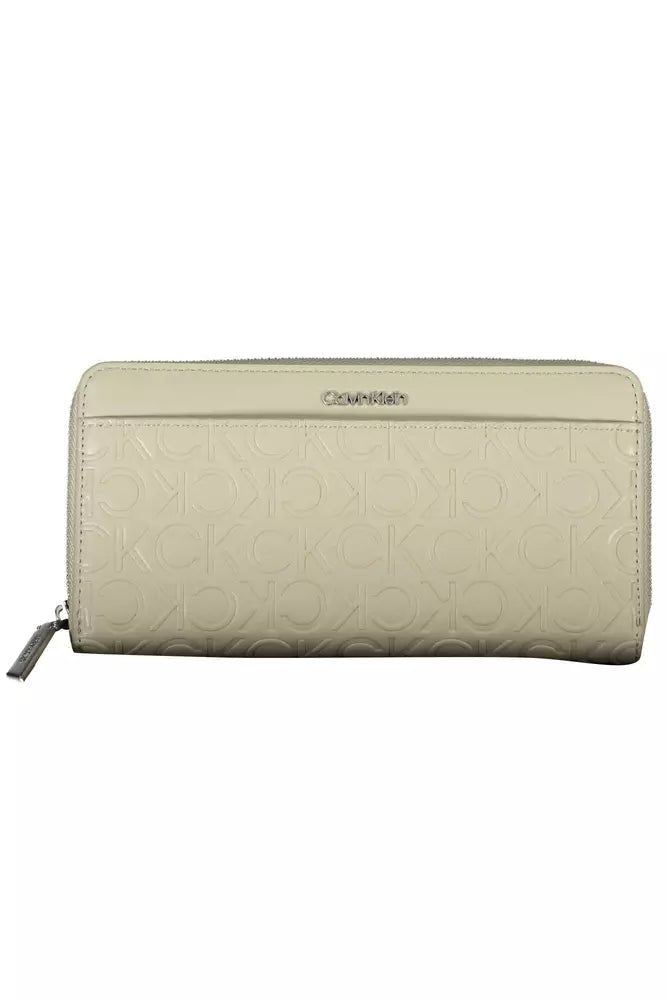 Calvin Klein classic tote bags for womenCalvin Klein Beige Polyethylene Women Wallet