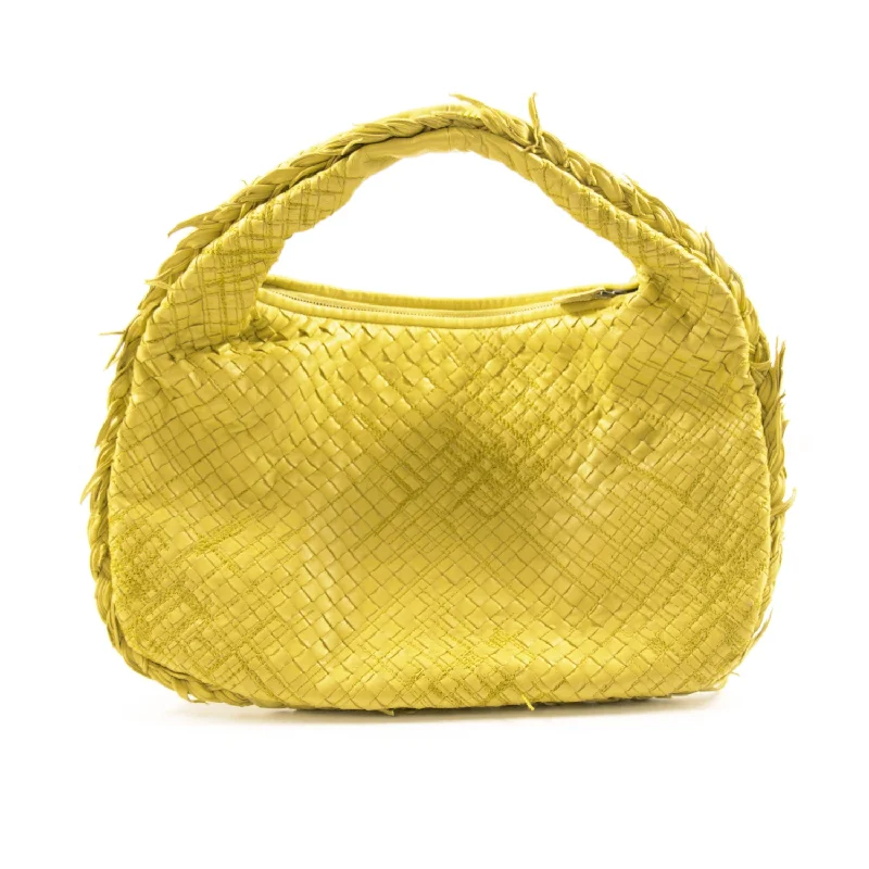 Bottega Veneta bags with diamond - shaped patternsBottega Veneta Intrecciato Small Veneta Hobo Bag