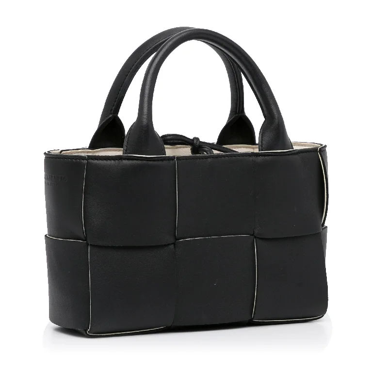 Bottega Veneta bags for meditation retreatsBlack Bottega Veneta Mini Arco Tote Satchel