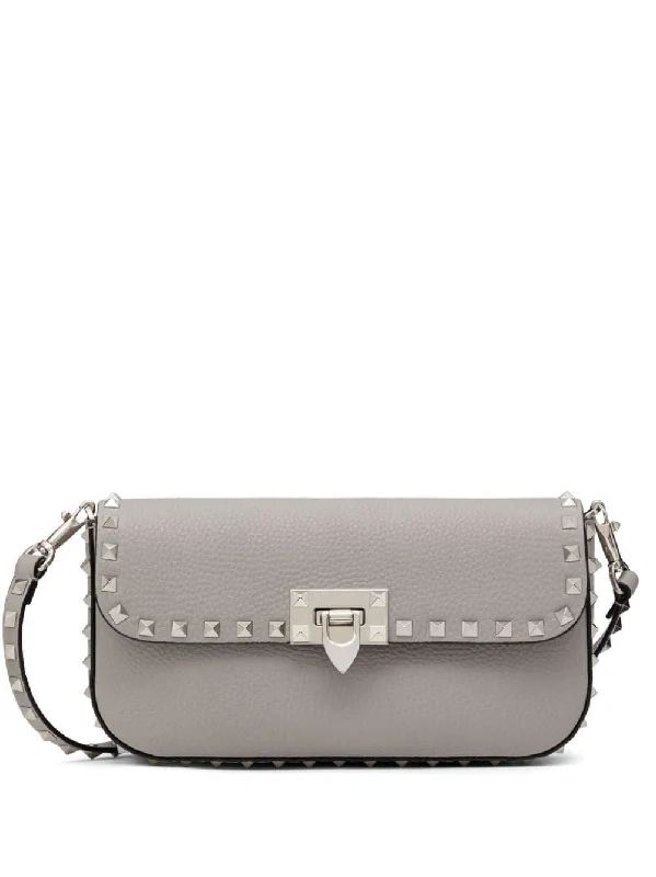 Valentino bags with contrasting color detailsWomen's Rockstud Shoulder Bag in Dovegrey | 5W0B0Q70KPJ