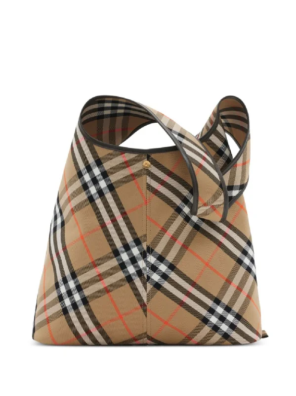 Seasonal Print Burberry Bags for Summer 2025Women's Beige Vintage Check Tote in Sand | Size UNI | 8094145 Color B9368