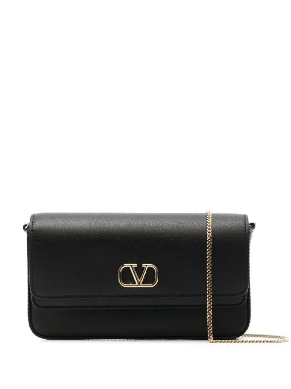 Valentino leather crossbody bags for womenWomen's Mini Vlogo Signature Bag in Nero | 5W0P0AH1MIM