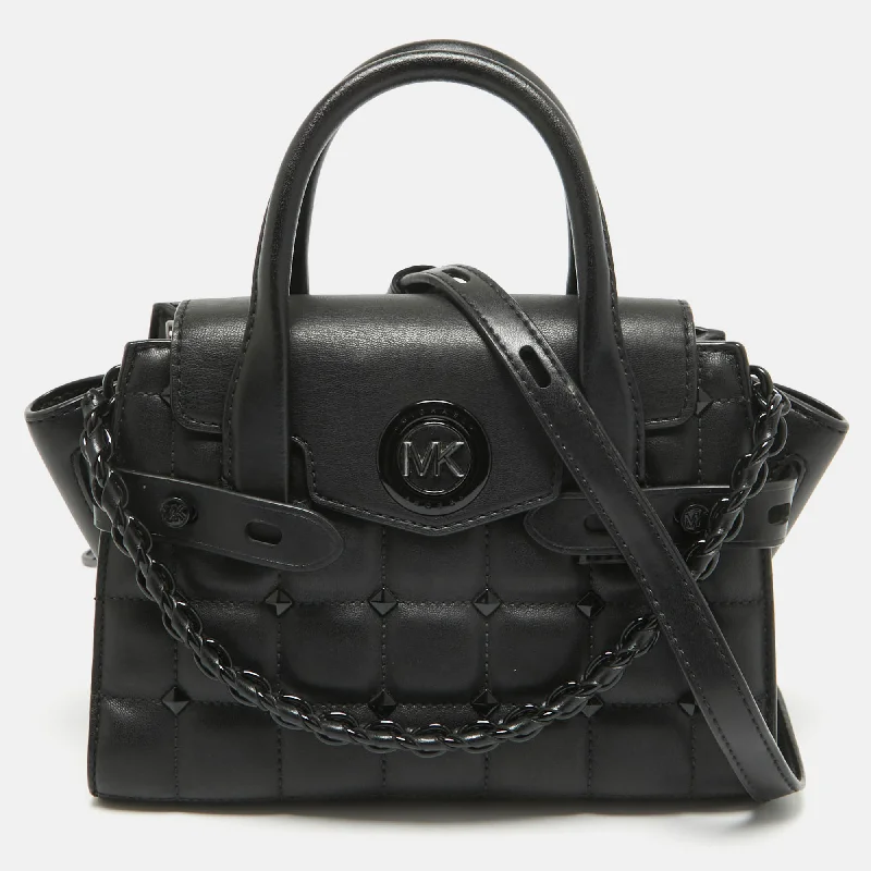 Michael Michael Kors Bags for antique shows in a classic and elegant styleBlack Quilted Leather Carmen Tote