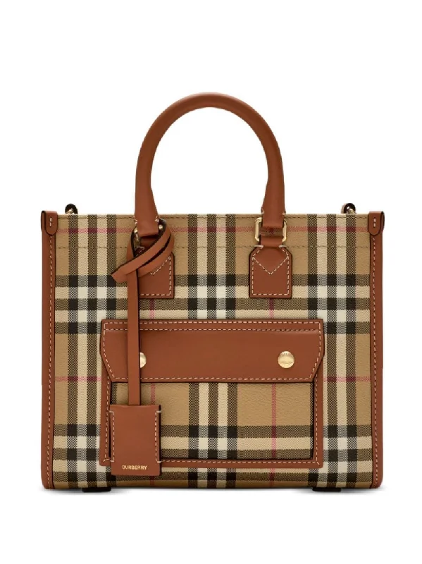 Easy - to - Clean Burberry Bags for Busy LifestylesWomen's Mini Freya Tote Bag in Vnchbrbrwn | 8097566