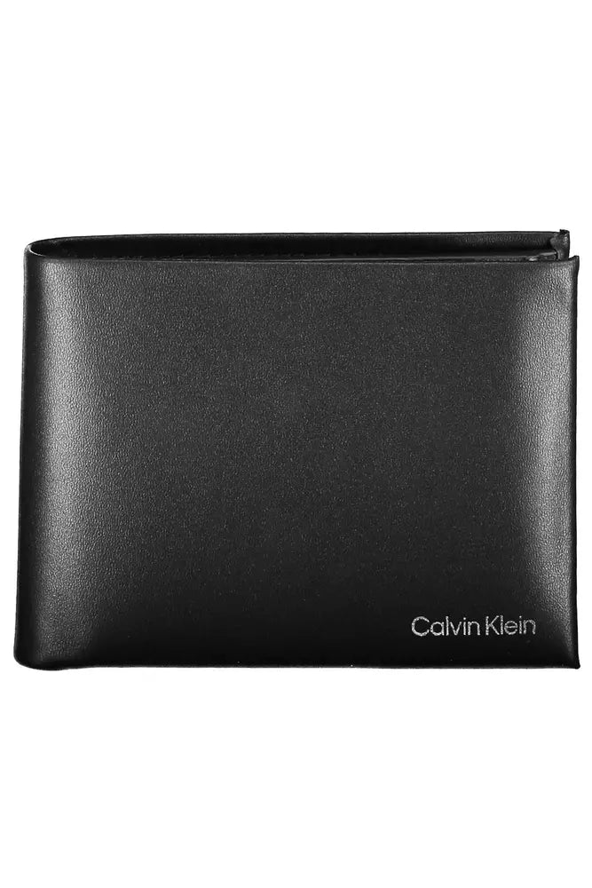 Calvin Klein bags with metallic and matte texturesCalvin Klein Black Leather Men Wallet