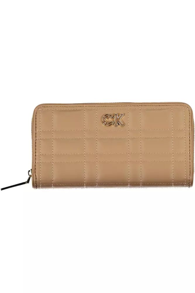 Calvin Klein vegan leather bags for eco-conscious sCalvin Klein Beige Polyester Women Wallet