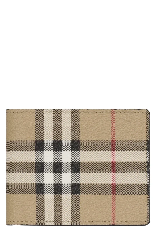 Monogrammed Burberry Bags for a Personal TouchMen's Vintage Check Print Wallet in Beige | 8069813143231 Color A7026