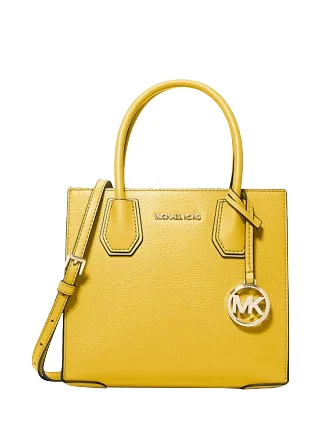 Michael Michael Kors Bags for cycling trips with a strap that won't get in the wayMichael Michael Kors Mercer Medium Pebbled Leather Crossbody Bag