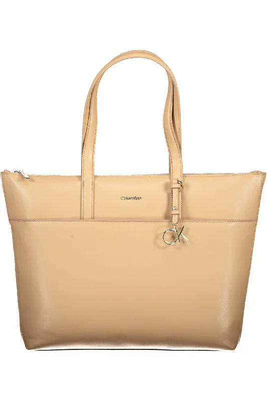 Calvin Klein small handbags for eveningCalvin Klein Beige Polyester Women Handbag