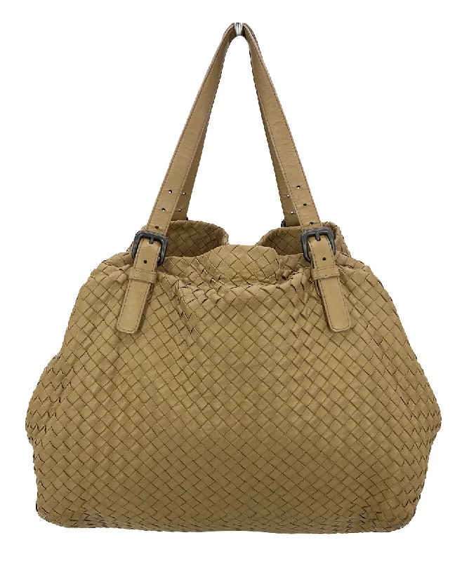 Bottega Veneta bags for calligraphy workshopsBottega Veneta Tan Intrecciato Woven Nappa Leather Large Cesta Tote