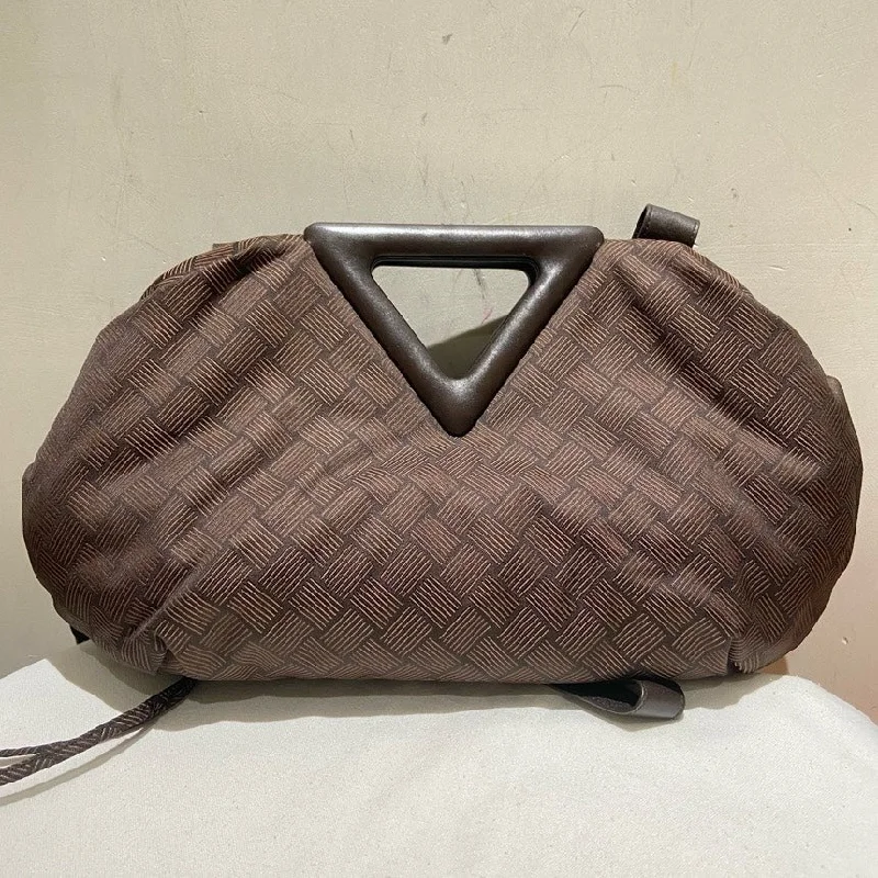 Bottega Veneta bags with magnetic snap closuresBottega Veneta Brown Crossbody Bag Small Triangular Handle