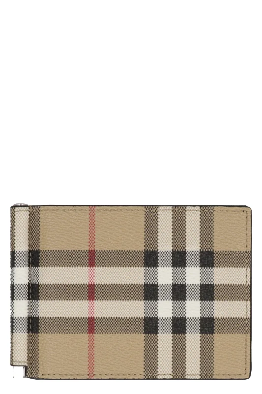 Burberry Bags with Magnetic Closures for Quick AccessMen's Vintage Check Print Wallet in Beige | 8069809143231 Color A7026