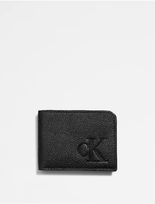 Calvin Klein bags for women in bright colorsMen's Pebble Leather Slim Bifold Wallet - Black