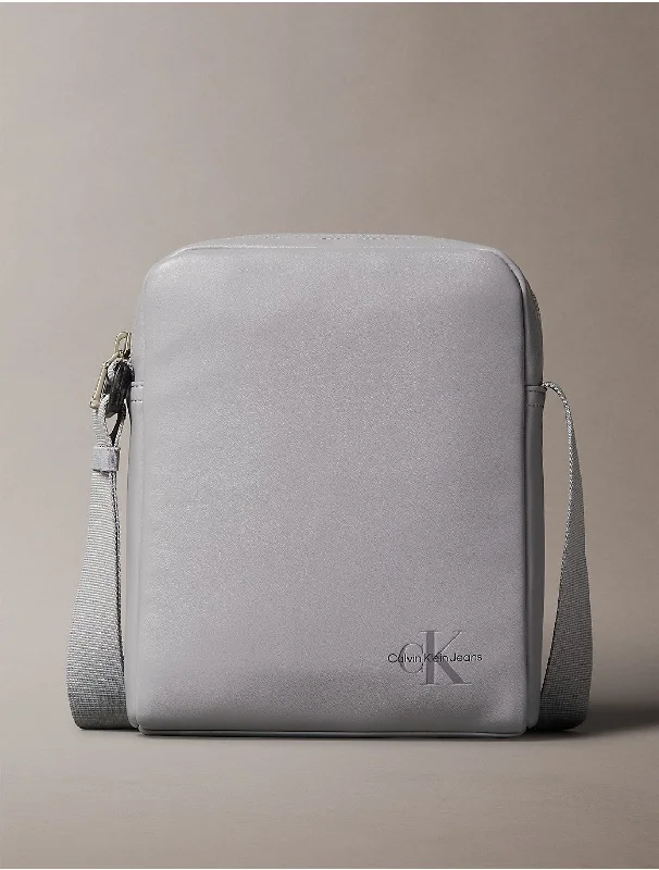 Calvin Klein bags for women in bright colorsMen's Monogram Logo Reporter Bag - Grey