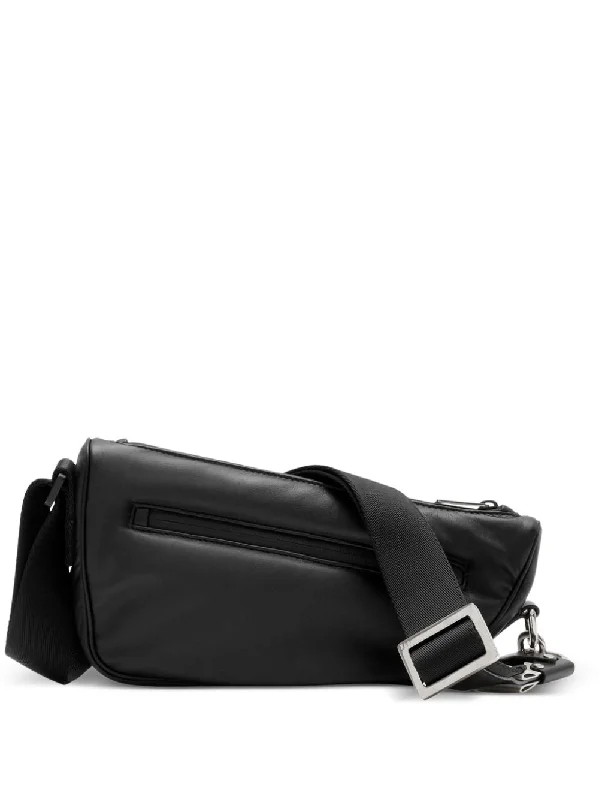 Soft Leather Burberry Duffel Bags for Weekend TripsWomen's Asymmetric Leather Crossbody Bag in Black | Size UNI | 8078402 Color A1189