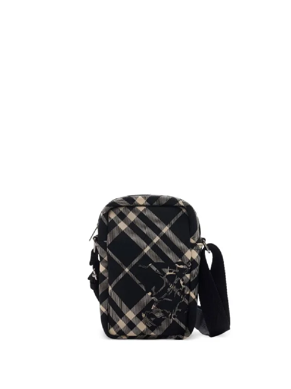 Pet - Friendly Burberry Pet Carrier BagsMen's Sclassic Phone Pouch in Black | 8097636158564