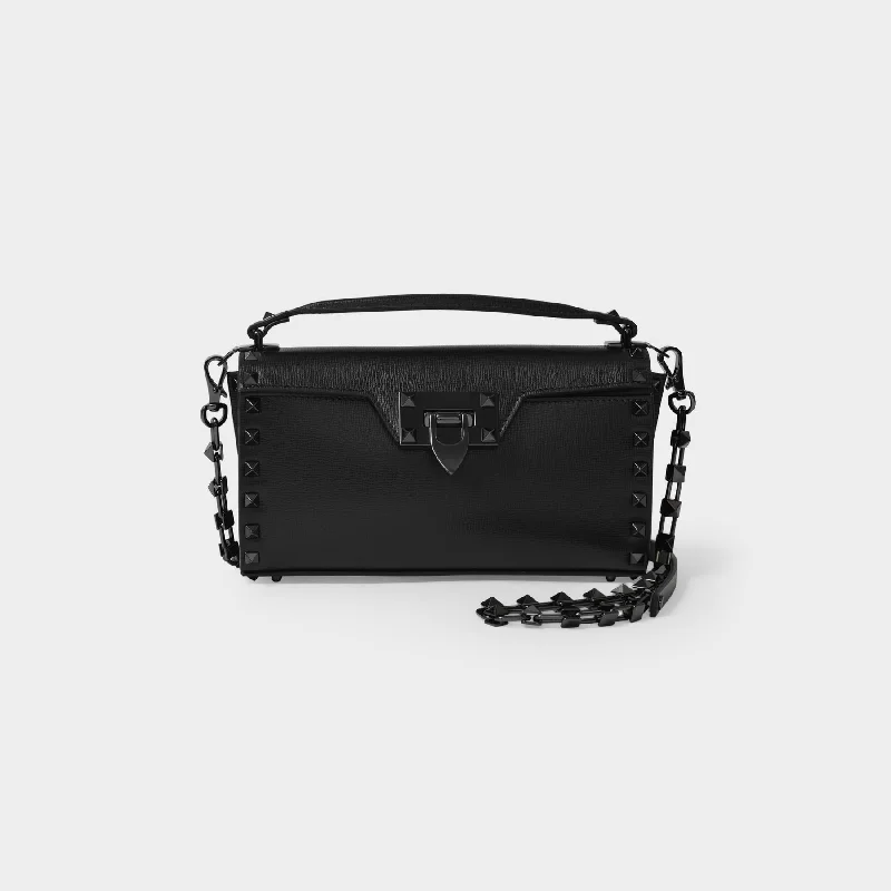 Valentino bags with gold-tone hardwareShoulder Bag in Black Leather