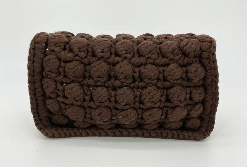 Bottega Veneta bags for painting classesBottega Veneta Brownie Classic Brown Crochet Flap Bag