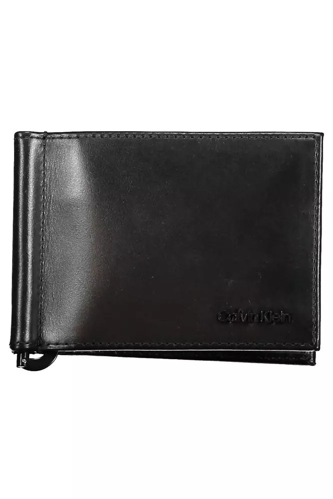 Calvin Klein vegan leather bags for eco-conscious sCalvin Klein Black Leather Men Wallet